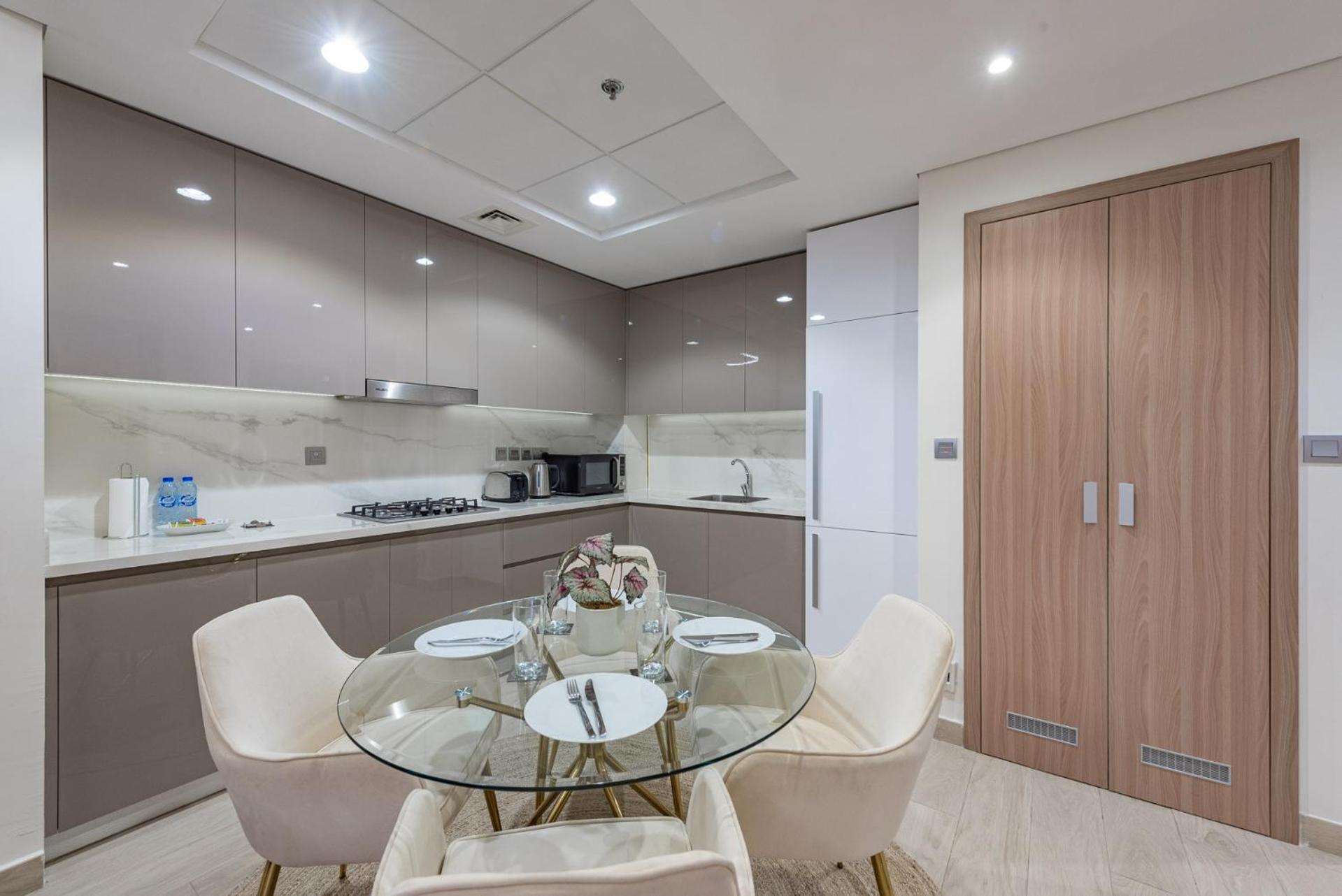 Apartament Cozy & Convenient 1Br Haven In Al Jaddaf Dubaj Zewnętrze zdjęcie