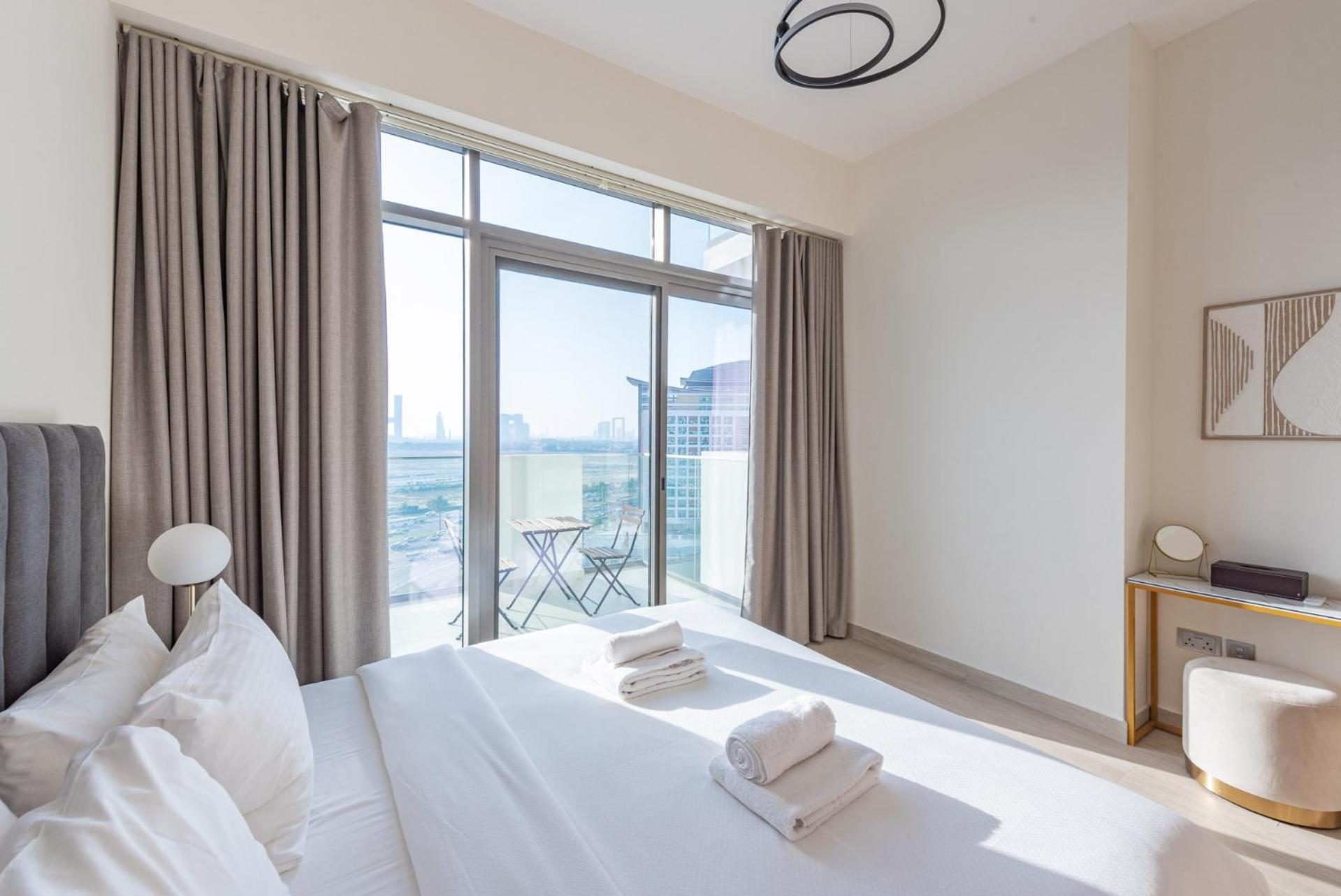 Apartament Cozy & Convenient 1Br Haven In Al Jaddaf Dubaj Zewnętrze zdjęcie